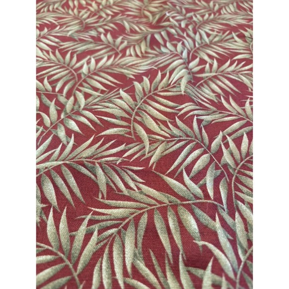 Mill Creek Fabrics Screen Print Zepel Upholstery Fabric Leaves Brown Beige Green - Picture 2 of 3